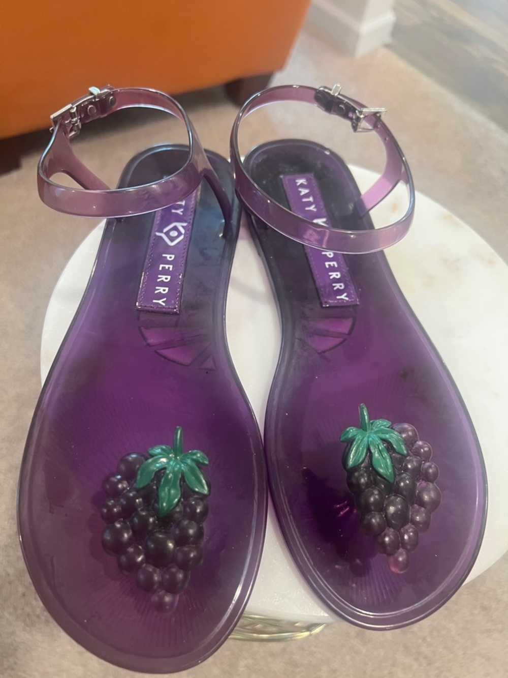 Katy Perry Collections Purple Jelly Grape Ankle-Strap Sandals